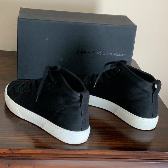 James Perse Mid Top Lace Up Sneakers Size 9 - Picture 3 of 12